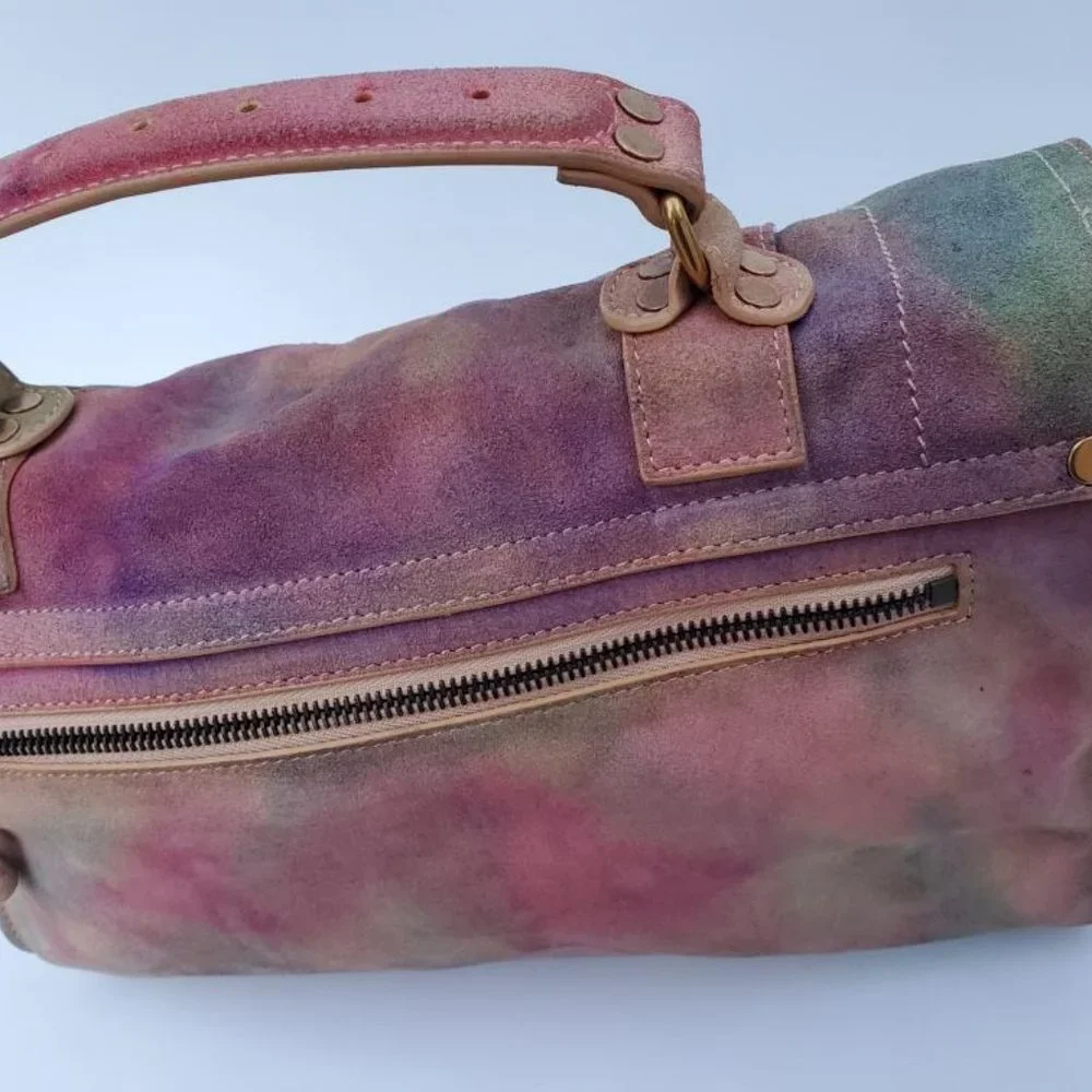 Proenza Schouler PS1 bag suede rainbow red pink green blue yellow orange purple - Picture 5 of 14